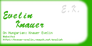 evelin knauer business card